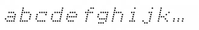 Tabloid Dot M Regular Slant