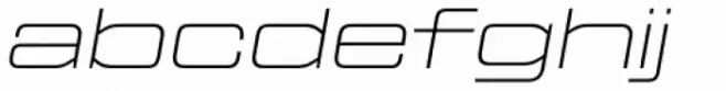 Tactic Sans Extra Extended Thin Italic