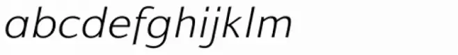 Talis SemiComp ExtraLight Italic