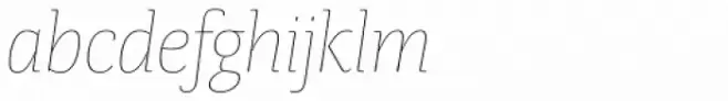 Tanger Serif Medium UltraLight Italic
