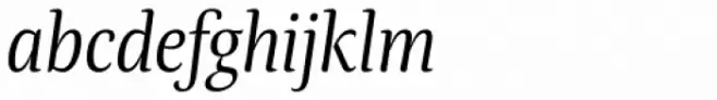 Tanger Serif Narrow Book Italic