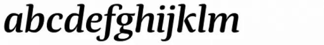 Tanger Serif Wide SemiBold Italic