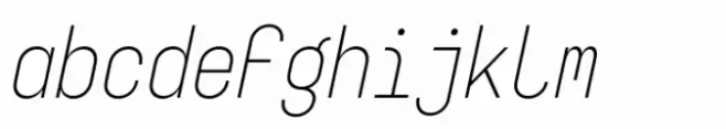 Targa Pro Mono Light Italic