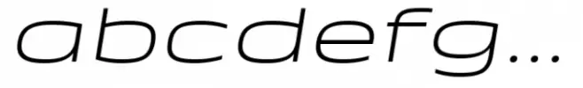 Taruno Wide Thin Italic