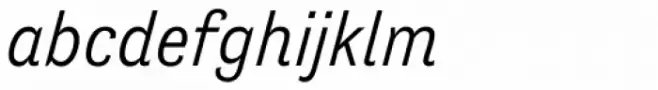 Tenso Light Italic
