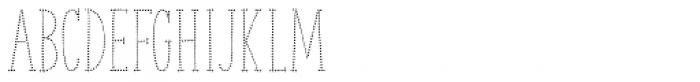 The Serif Hand Dotted