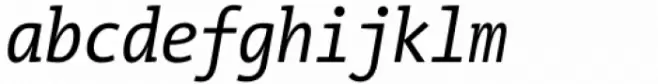 TheMix Mono Condensed Regular Italic