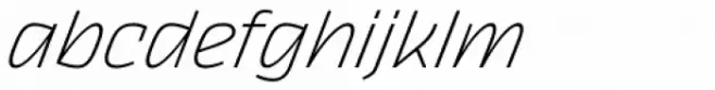 Thicker Extralight Italic