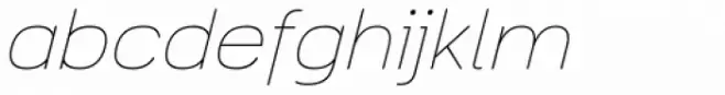 Toriga Extra Light Italic