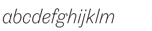 Touvlo Extra Light Italic