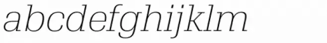 TradaSerif Extra Light Italic