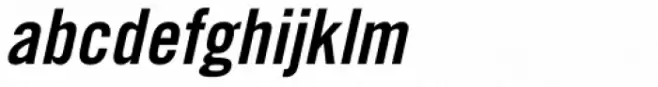 Trade Gothic Bold Condensed No. 20 Oblique