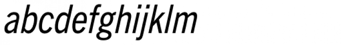 Trade Gothic Next Pro Condensed Italic