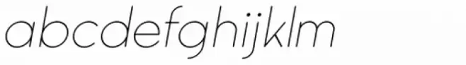 Trakya Rounded 100 Thin Italic