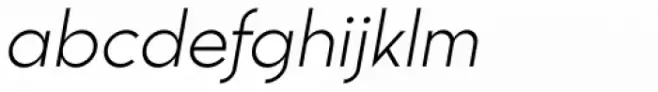 Trakya Sans 300 Light Italic
