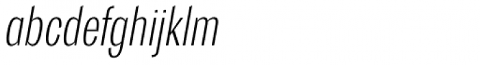 Trivia Gothic C1 Condensed Thin Italic