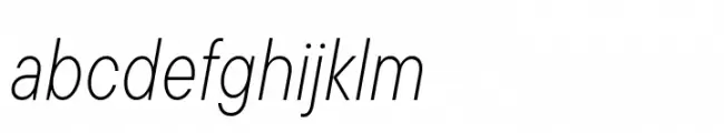 TT Commons Pro Condensed ExtraLight Italic