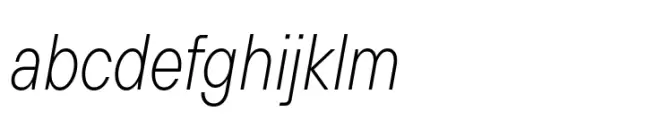 TT Hoves Pro Condensed ExtraLight Italic