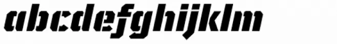 TT Mussels Stencil Black Italic