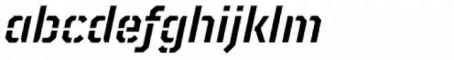 TT Mussels Stencil Demi Bold Italic