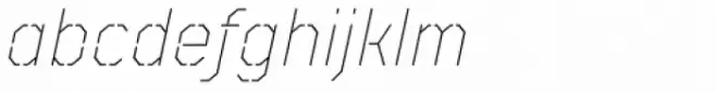TT Mussels Stencil Thin Italic