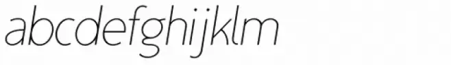 TyfoonSans ExtraLight Italic