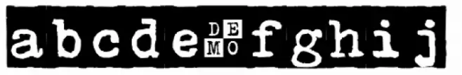 Typewriter 1950 Tech Mono Neg DEMO
