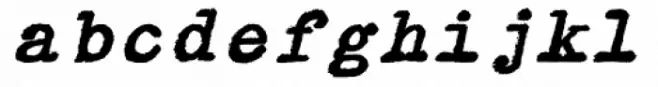 Typewriter BasiX Bold Italic