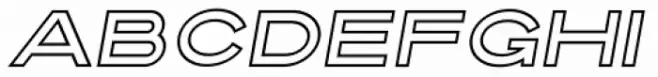 Ultra System Sans Line One Italic