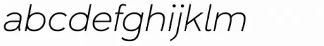 Umba Sans Thin Italic