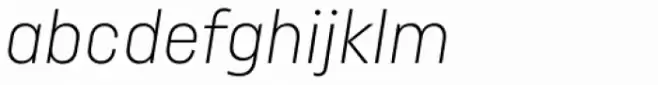 Uniform Italic Cond Light Italic