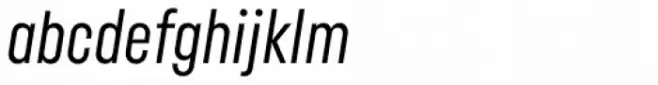 Uniform Pro Extra Condensed Regular Italic
