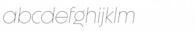 Unigeo 64 Thin Italic