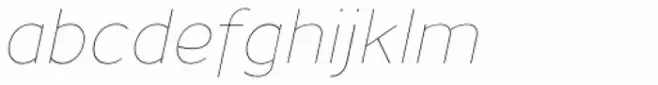 Uniman UltraLight Italic