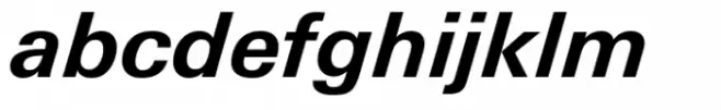 Univers Next Paneuropean 631 Bold Italic