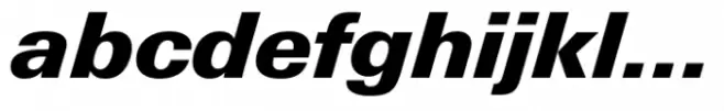 Univers Next Paneuropean 831 Black Italic