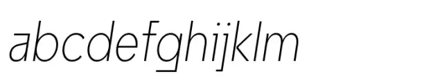 Unytour Extra Light Condensed Italic