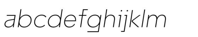 Unytour Extra Light Italic