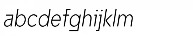 Unytour Light Condensed Italic