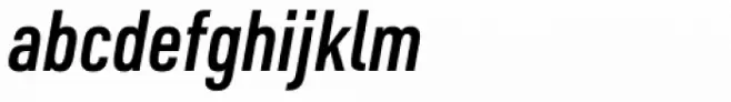 URW DIN Condensed Demi Italic
