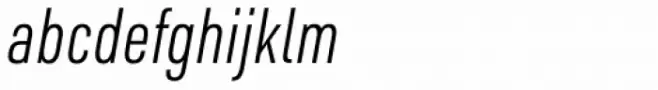 URW DIN Condensed Light Italic