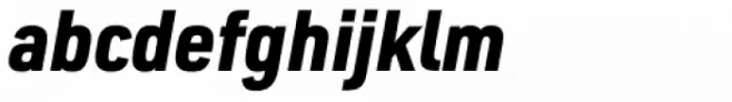 URW DIN Semi Condensed Black Italic