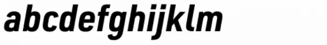 URW DIN Semi Condensed Bold Italic
