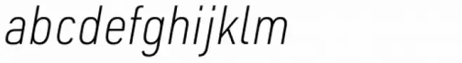 URW DIN Semi Condensed Extra Light Italic