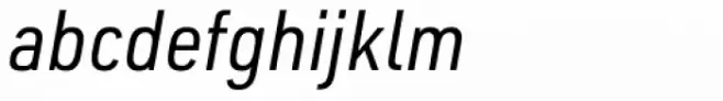 URW DIN Semi Condensed Italic
