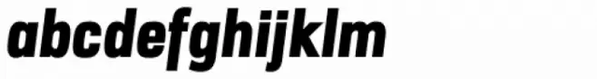 URW Dock Condensed Black Italic