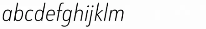 URW Form Cond Extra Light Italic