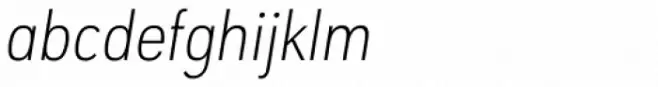 URW Geometric Condensed Extra Light Oblique