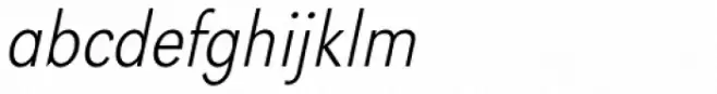 URW Grotesk ExtraNarrow ExtraLight Oblique