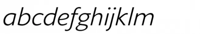 Varisse Sans Book Italic